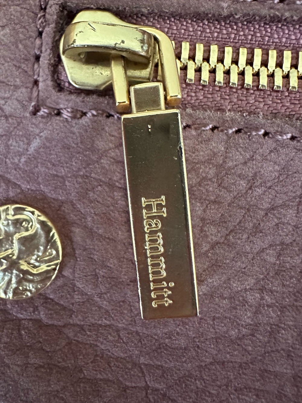 Hammitt Nash Rose Natural Leather Wristlet with Crossbody Strap - Picture 2 of 10